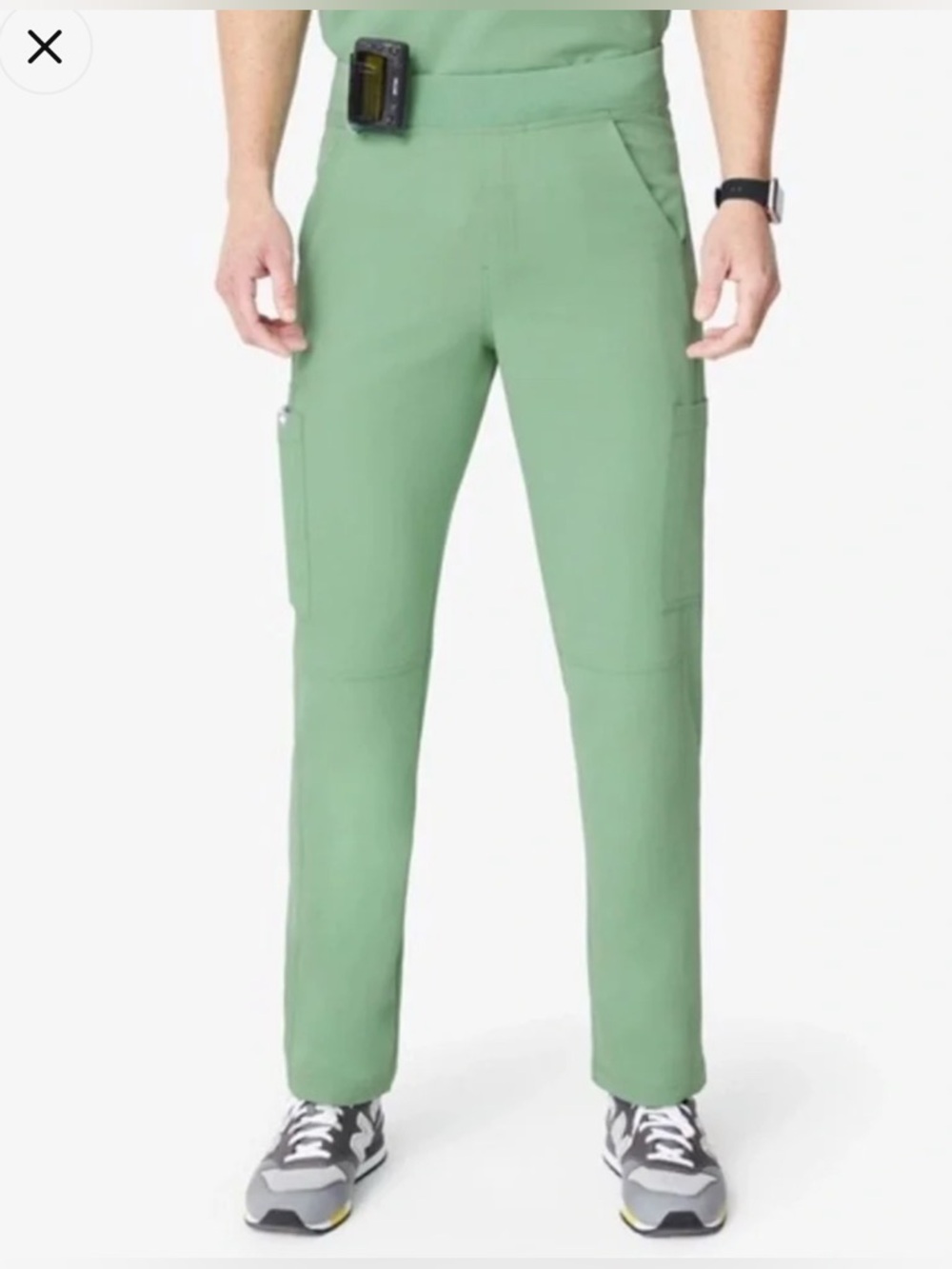Figs Men’s Axim Jade Cargo Scrub Pants, Size L